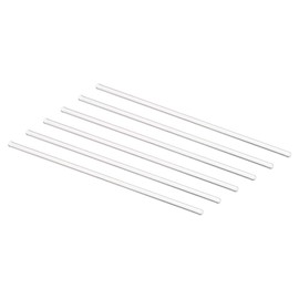 MECCANIXITY 3.3 Borosilicate Glass Stick 5.91" Length 4mm Dia Stir Rod Mixing Tools with Both Ends Round for Lab Kitchen Science 6Pcs