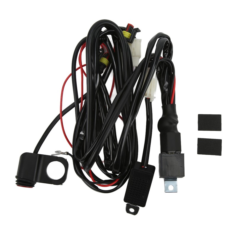 13ft LED Light Switch Wiring Harness 14AWG 1‑to‑2 with Relay