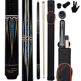 Ray speed Pool Cue Stick Low Deflection Shaft Billiard Cue Stick with Hard Case 20 oz Professional Pool Stick