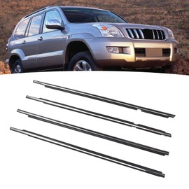 ciciglow Car Door Window Moulding Trim for Lexus GX470 2003-2009 Land Cruiser Prado 120 Series 2003-2009, 4pcs Car Window Seal Strip, Car Door Window Weatherstrip, ciciglow9gdtqzog17