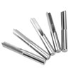 5PCS 6x22mm Router Cutting Bit Double Flute Straight Slot CNC