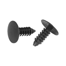 40pcs 5mm Hole Dia Plastic Bolt Rivets Fastener Bumper Retainer Clips Trim Panel Retainer Clips Black for Car