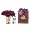 Cote Noire-Seven Rose Bouquet Carmine Red Gold Goblet