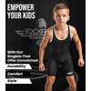 Exxact Sports Plain Youth Wrestling Singlet For Boys, Premium Powerlifting