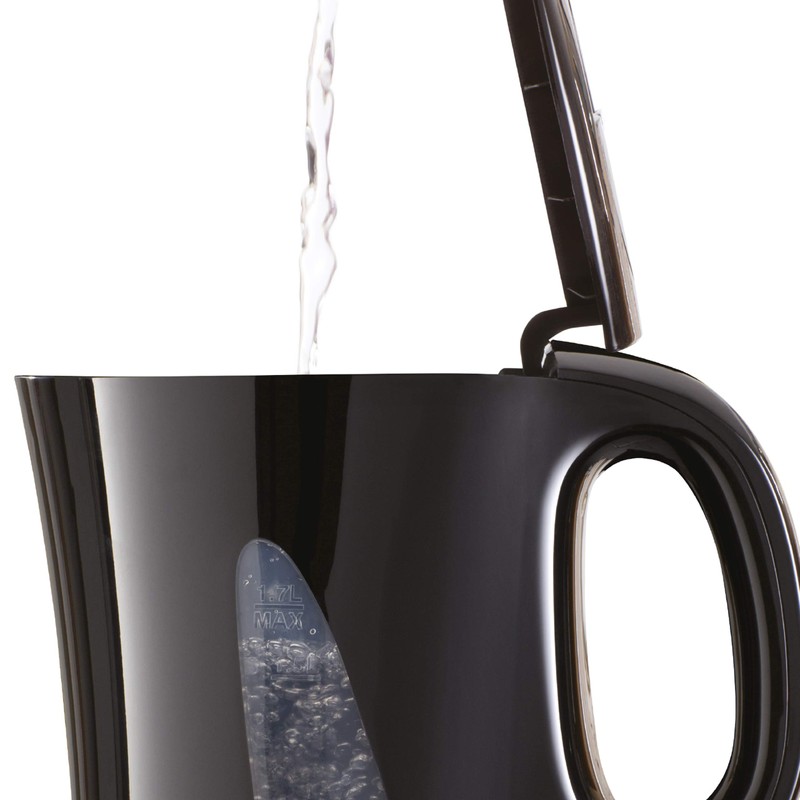 Daewoo Essentials, Plastic Kettle, Black, 1.7 Litre Capacity, Fill 7