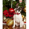 Lionet Paws Christmas Dog Collar with Bowtie, Dog Bowtie Collar