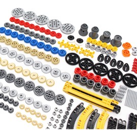 UpGLeuch Set di 213 pezzi di ricambio per Technic,Morsetto di tecnologia Ingranaggio e cremagliera tecnica,Perni tecnici,Ricambi Tecnici Connettori