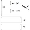 Acrylic Display Risers,3-Tier Clear Display Stand, Clear Display Riser Shelf