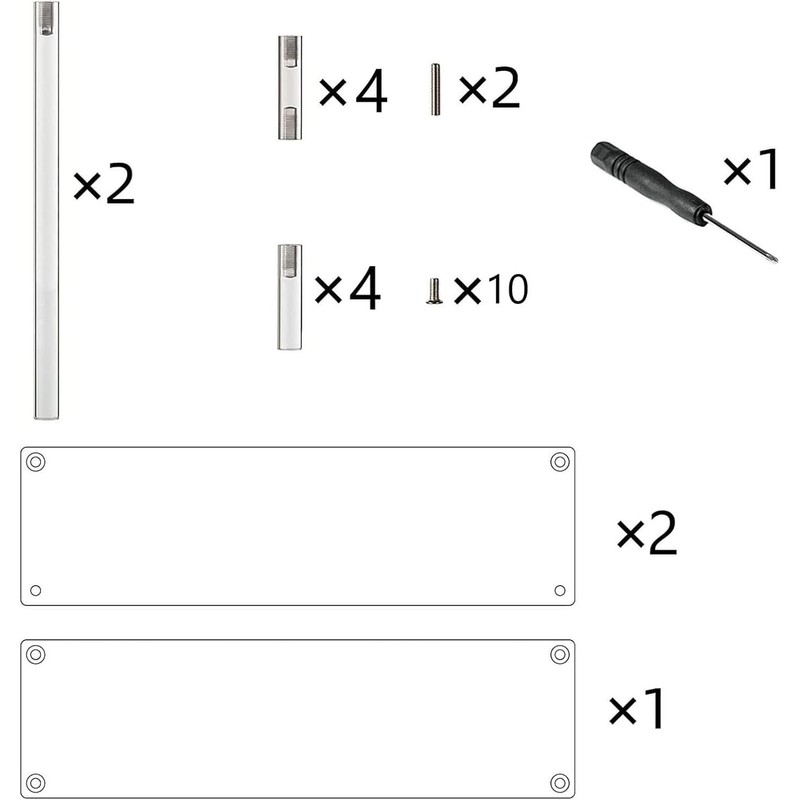 Acrylic Display Risers,3-Tier Clear Display Stand, Clear Display Riser Shelf