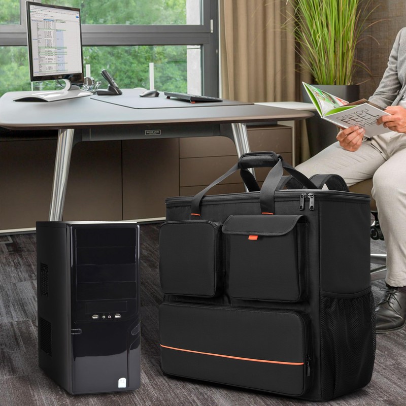 Trunab PC Desktop Carrying Case Compatible with ATX/M-ATX mainframe chassis,