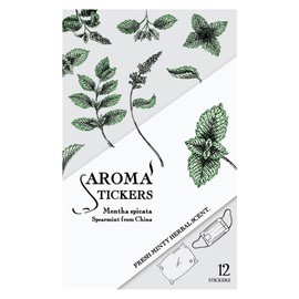 Aromastickers Aroma Stick-on to Masks, Spearmint, Pack of 12