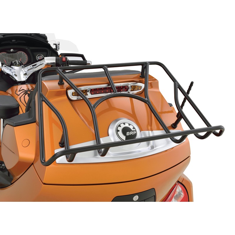 Show Chrome Accessories 41-155BK Satin Black Trunk Rack (Can Am