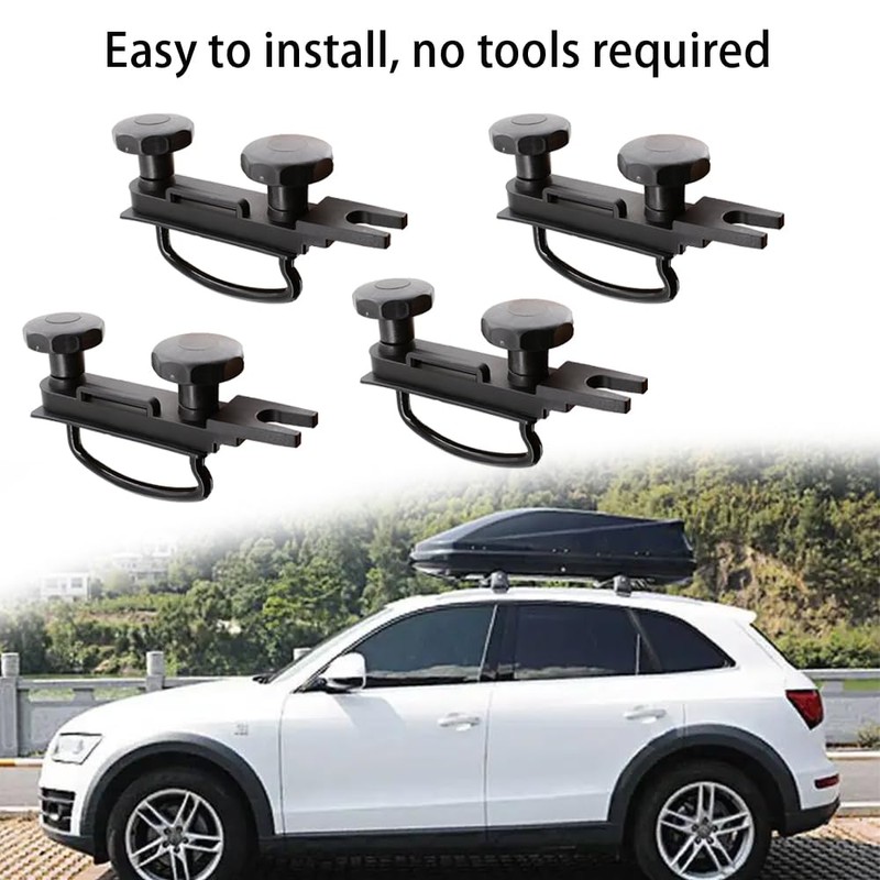 Lotcesfun Roof Box U-Bolt Clip Stainless Steel Universal Inner Width