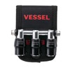 VESSEL QB-10B3K Quick Catcher, 3 Row Holder, Black
