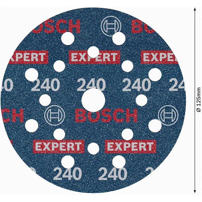 Bosch 6 x Expert O780 Film Sanding Disc, 125 mm