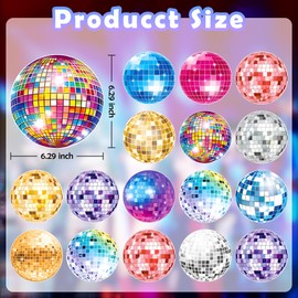 Disco Party Decorations, Kaluofan 39PCS Disco Ball Party Decorations, 70s Decor Disco Ball Decor Ceiling Decorations Hanging, Dance Party Decorations for 70s 80s Birthday Retro Disco Garland Party