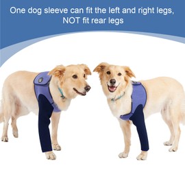 Coodeo Dog Recovery Suit, Cone Collar Alternative, Abrasion Resistant Dog Recovery Sleeve, Washable 2.5mm Thick and Waterproof, Pet Wounds Prevent Licking, Bite, Keep Dry（Purple，XL