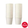 SUL Disposable Paper Cups, 200ml, White, Hot and Cold Drinks,