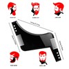 2PCS Beard Shaping Tool, Beard Shaper, Stencil Guide for Perfect
