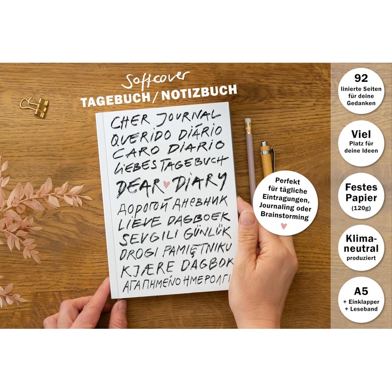 Eine der Guten Diary - Dear Diary - A5 Notebook