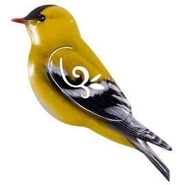 CIM Metal Wall Decoration - Goldfinch 31 cm - Animal 3D Wall Pictures - Wall Decoration Including Practical Wall Mounting - Vivid Wall Sculpture