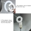 LUORNG 10PCS Lamp Shade Reducing Ring Europe E27 to E14