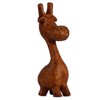 ART-CRAFT Wooden Giraffe Wood Carving Natural Miniature Height 10 cm