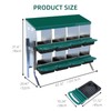 COOLYI Nesting Boxes for Chickens, 8 Hole Roll Away Nesting