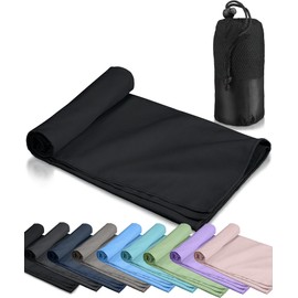 Quick Drying Towel for Travel and Hiking 【Great Absorption and Fast Drying】Ultra-Lightweight Compact Chamois Towel Microfiber Super Quick Drying Towel Outdoor Yoga Sauna Swimming Pool Disaster
