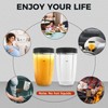 Blender Cups Replacement for Nutribullet Blender 24oz Cups with Lid,