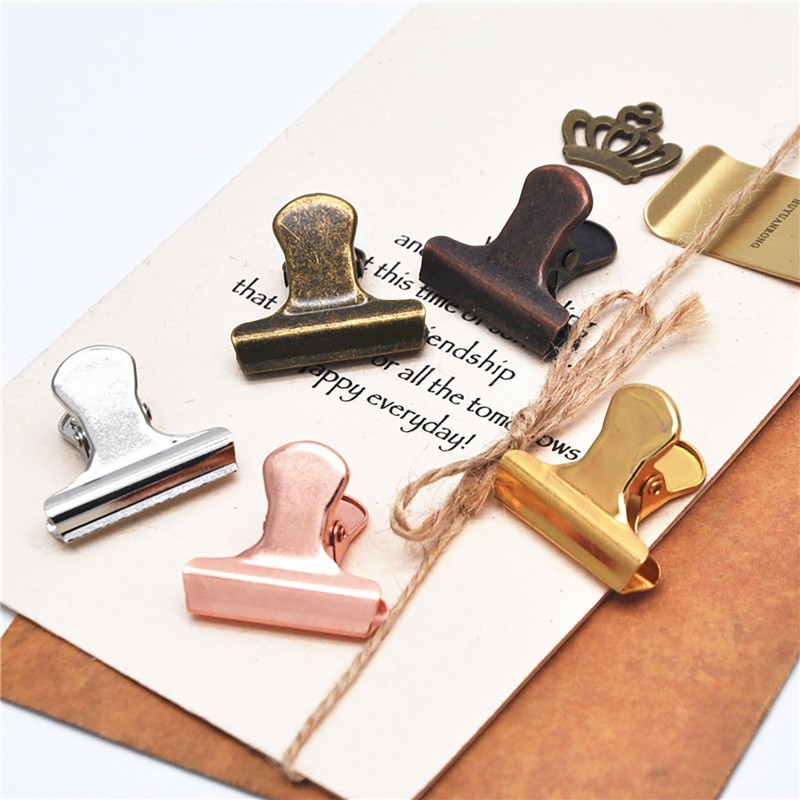 Chimi Yukichi 10 Pcs Eye Clip Binder Clip Office Stationery