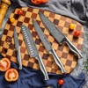 Astercook Knife Set, 15-Piece Kitchen Knife Set with Block, Built-in