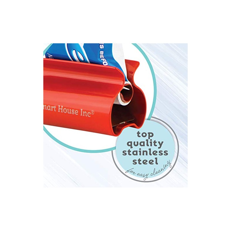 Rodillo exprimidor de pasta de dientes, tubo de acero inoxidable,