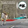LATRAT 4 Pcs Deer Whistle Animal Warning Car Motorcycle Black