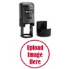 Infusion Custom Logo Round Self-Inking Rubber Stamp (3/4" Diameter), Red