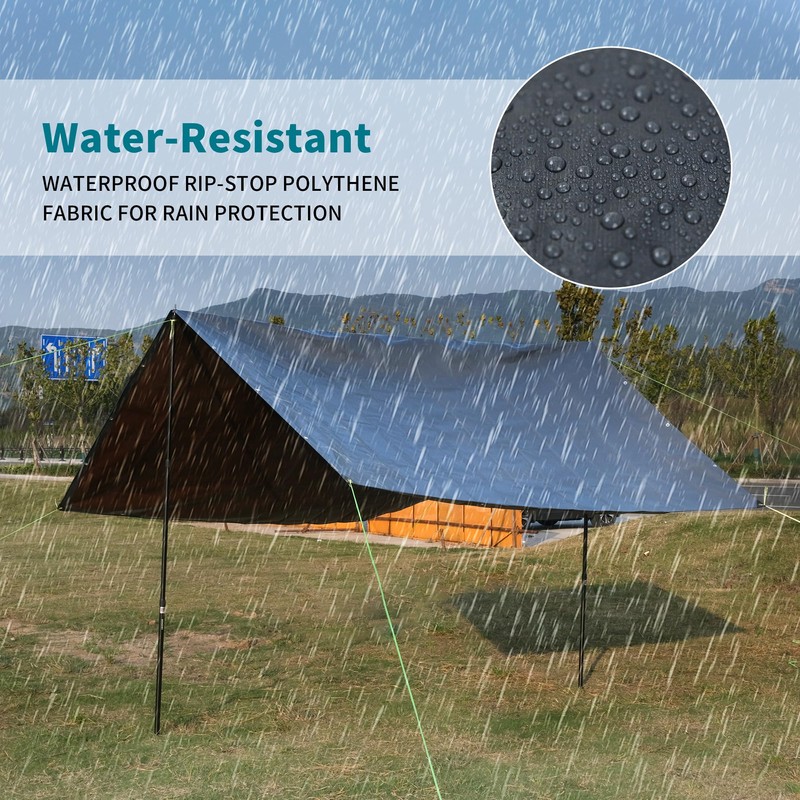 TARPAL tarp 8x12 Feet Super Heavy Duty Tarps Cover 20mil,Grey/Brown
