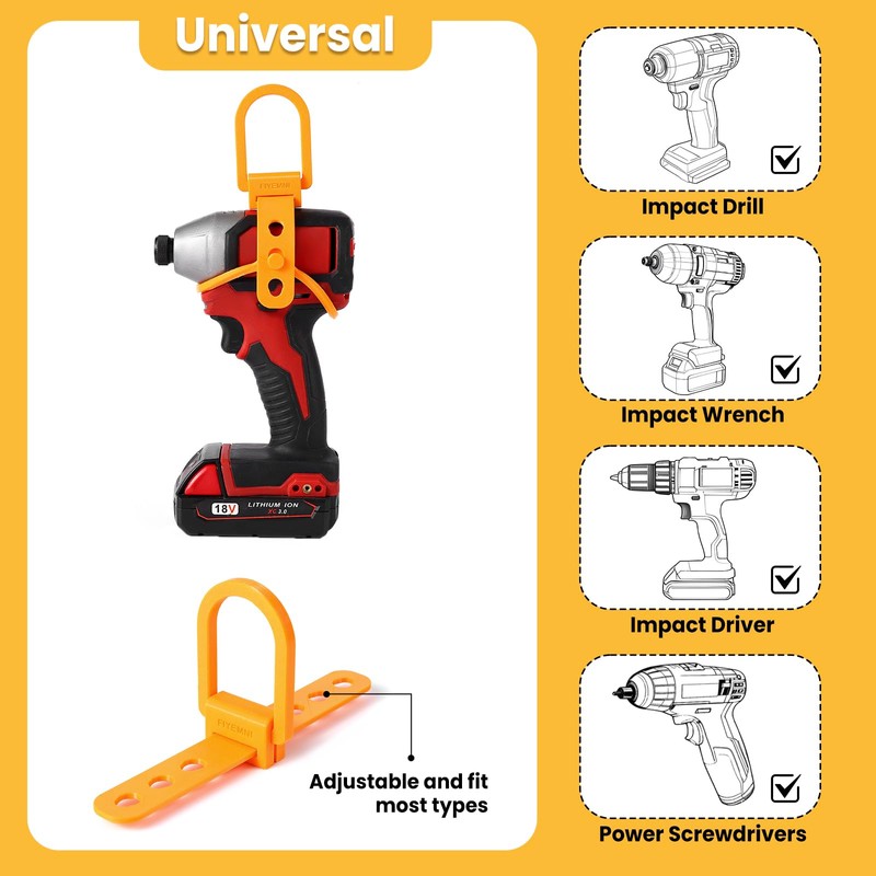 FIYEMNI Drill Hanger, Fit Heavy Duty Impact Drills & Impact
