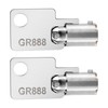 2Pack Coin Laundry Machine Key,GR888,Laundry Key, Replacement for Greenwald Industries,Washing