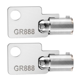 2Pack Coin Laundry Machine Key,GR888,Laundry Key, Replacement for Greenwald Industries,Washing Machine Money Box Lock Key