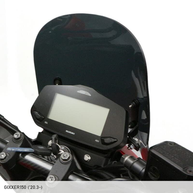 ENDURANCE XJMED1642S1 Motorcycle Meter Visor Set Smoke + Mounting Kit