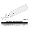Westinghouse Lighting 7741600 52-Inch White/Bleached Oak Replacement Fan Blades, Five-Pack