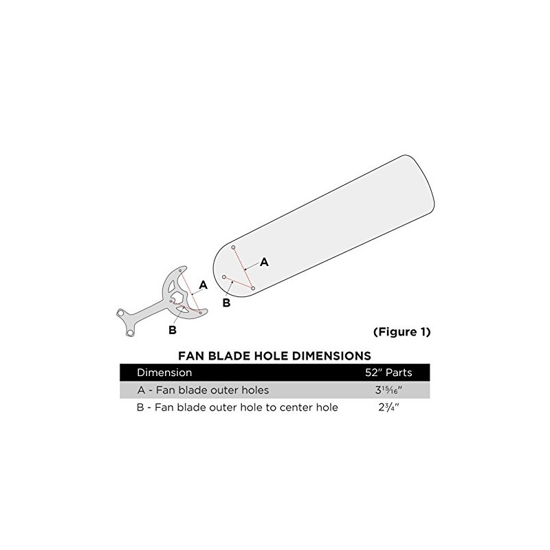 Westinghouse Lighting 7741600 52-Inch White/Bleached Oak Replacement Fan Blades, Five-Pack