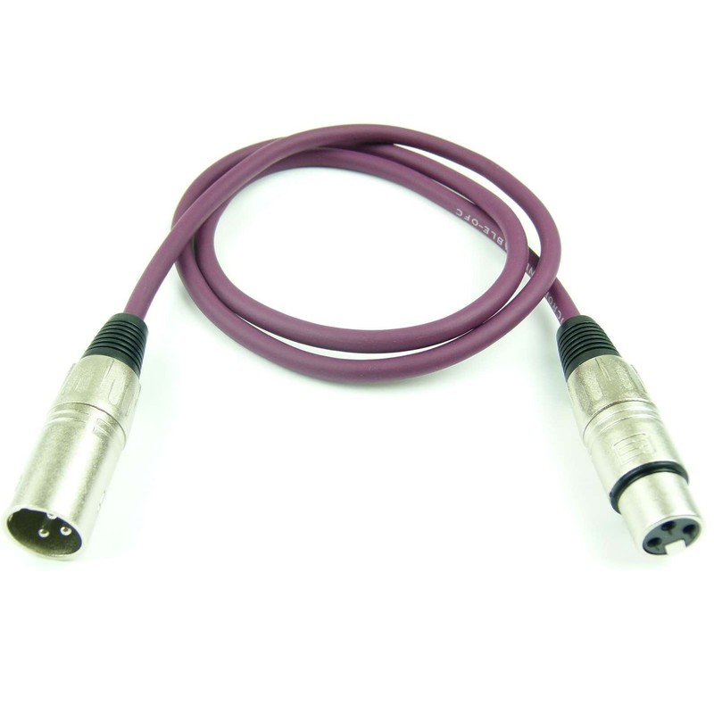 Adam Hall Cables K3MMF0100PUR Microphone Cable XLR Female to XLR