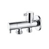 Ibergrif Angle Valve Toilet with 2 Outlets Universal Angle Regulating