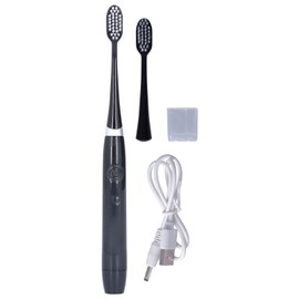 Rechargeable Electric Toothbrush Smart Timing Frequency Conversion Sonic Toothbrush for AdultCool Black