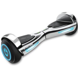 Hoverboard with Speaker – 6.2mph Top Speed, Chrome Finish, for Kids Ages 8+ and Up to 176lb Weight Capacity