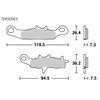 Kitaco (KITACO) SBS Brake Pads 726RSI Sintered Metal RM85 KX80