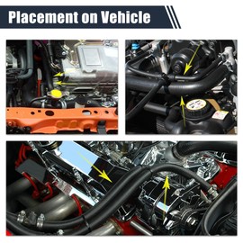 X AUTOHAUX Car 3.28ft Fuel Line 0.63" ID 0.87" OD Hose Push on Hose for Small Engines Nitrile Rubber Tubing for Car