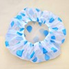 EVA Waterdrop Hair Cap for Face Washing and Showering Blue 6ea