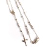 Rosarios Catolicos Silver, Rose and Gold Tone Tricolor Catholic Rosary